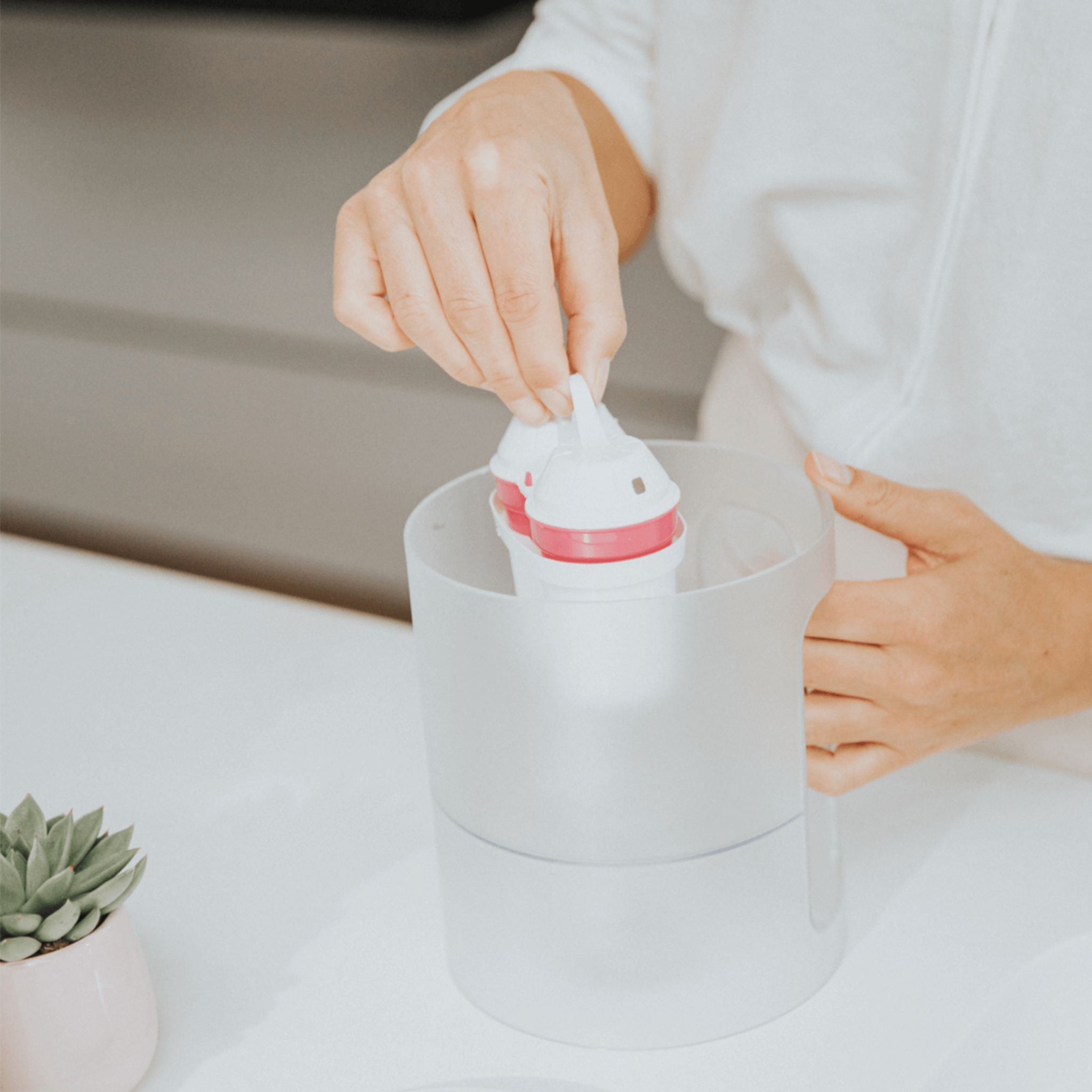 BWT AQUAlizer Station incl. 1 ZINC + 1 Magnesium Mineralised cartridge incl. 2 glass carafes | 125305476; Dzeramā ūdens filtra stacija