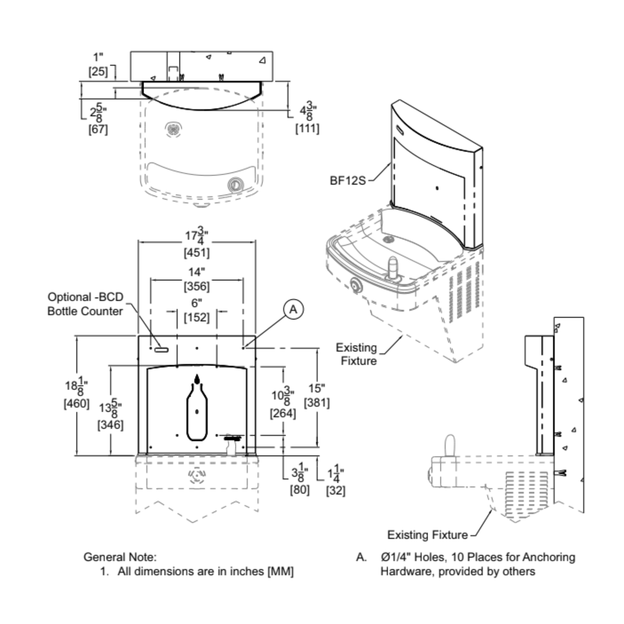 A171-BF12S | 142.300.601 | Drinking water station with sensor (All-Stainless Steel)