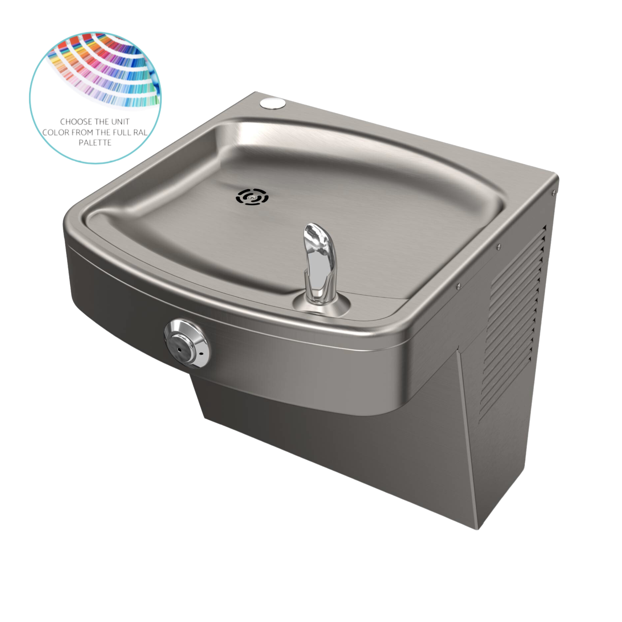 Murdock A171 | 142.300.300 | Vandal-Resistant, Wall-Mounted Drinking Fountain - Non-Refrigerated, ADA, Stainless Steel