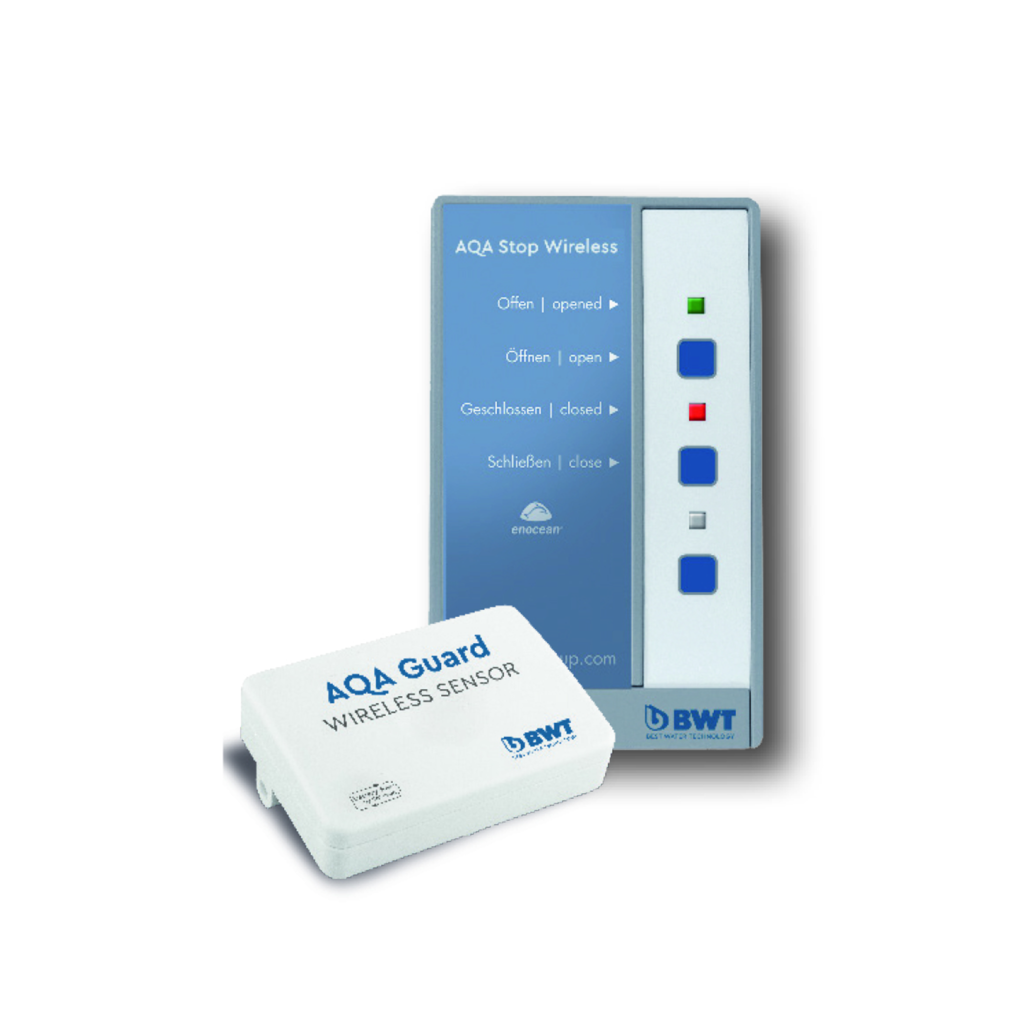 AQA Stop with AQA Guard wireless water sensor