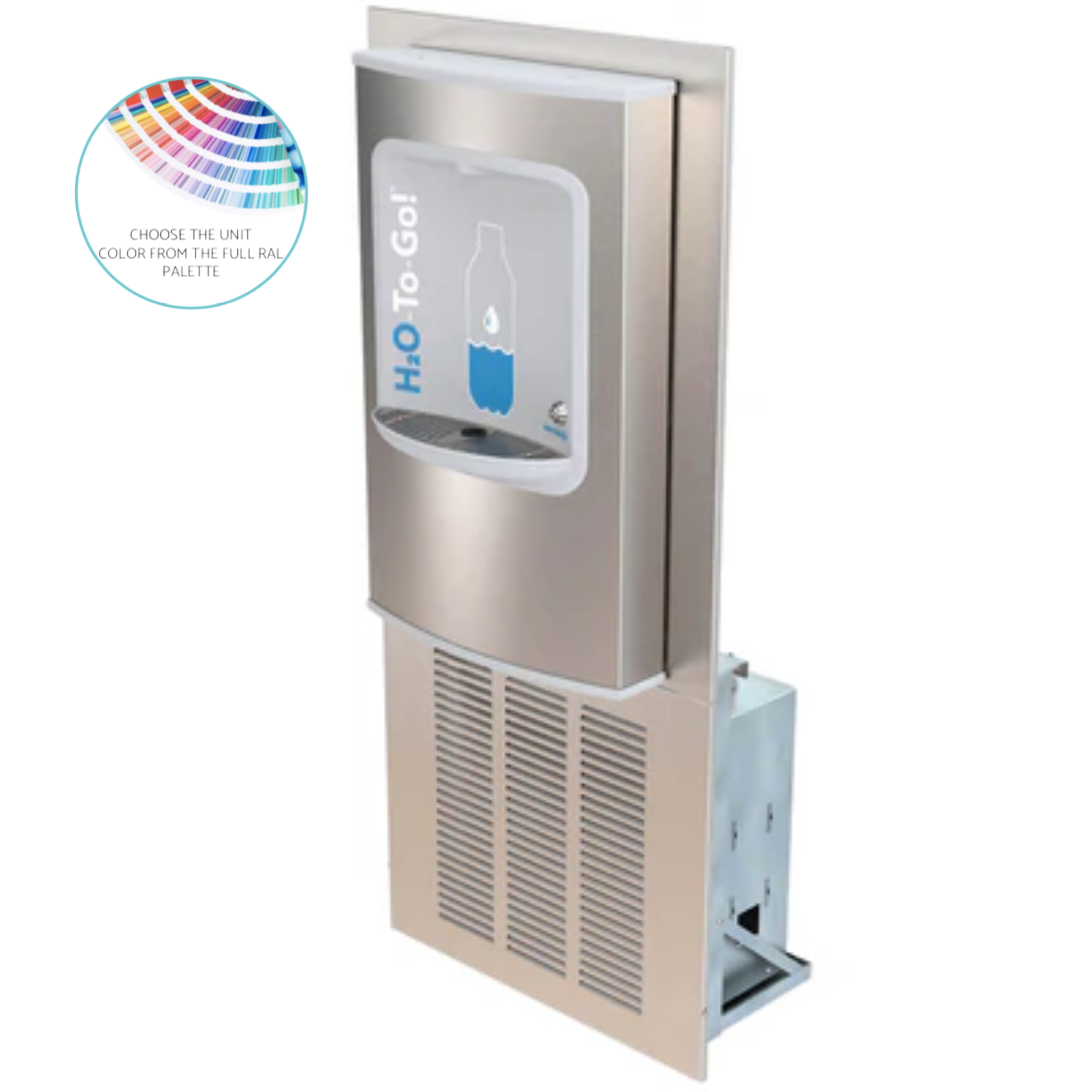 BF158 | 142.300.211 | Wall-Mounted Bottle Filling Station + WATER COOLER