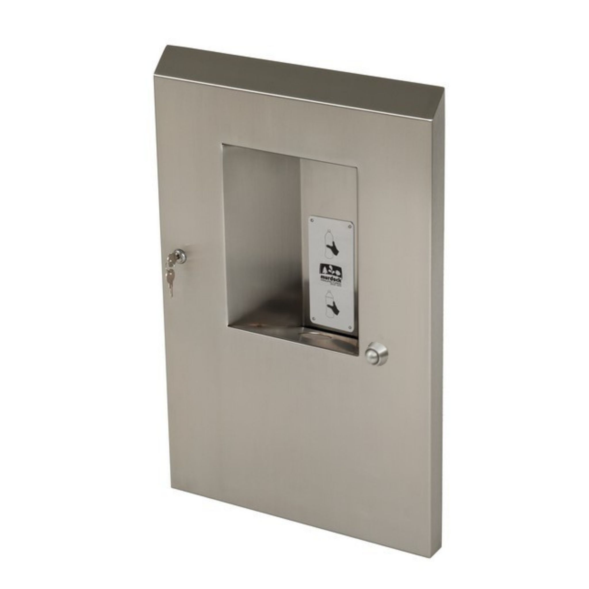 Murdock BF3 | 142.100.100 | Semi-Recessed, Push Button Water Bottle Filling Station - Non-Refrigerated, ADA, Stainless Steel