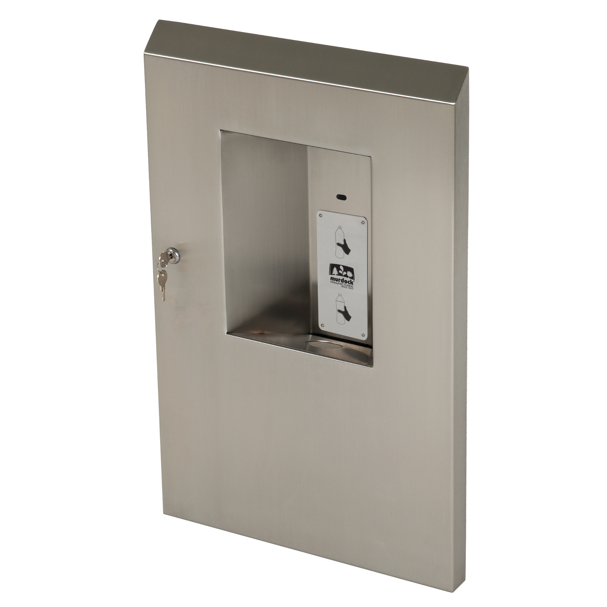 Murdock BF4 | 142.700.328 | Semi-Recessed, Touchless Water Bottle Filling Station - Non-Refrigerated, ADA, Stainless Steel