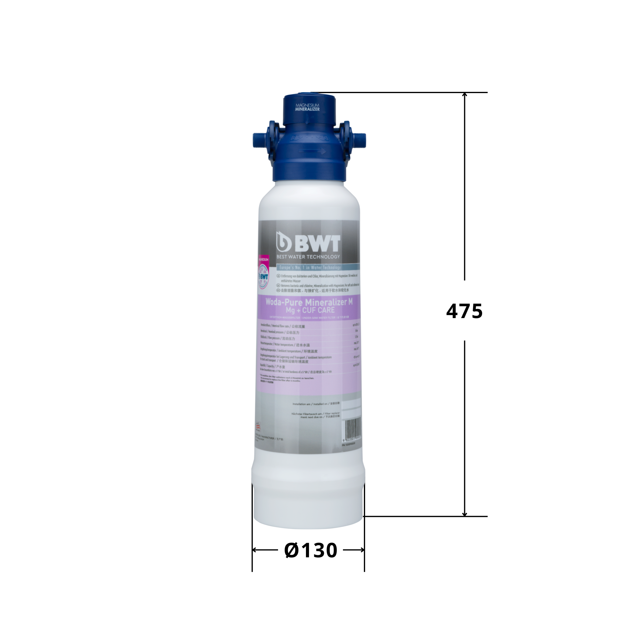 BW260132 5 Dzeramā ūdens filtrs Woda-Pure Mineralizer M Mg + CUF CARE 125595500 | 5 000 L | pēc ūdens mīkstinātāja