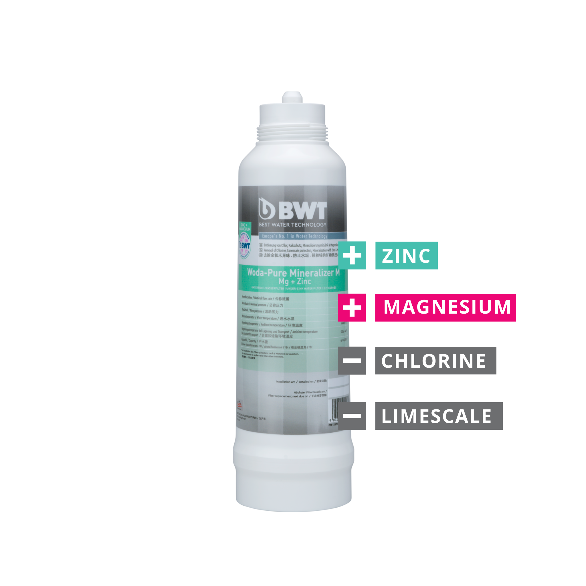 BWT Woda-Pure Mineralizer M Mg + Zinc