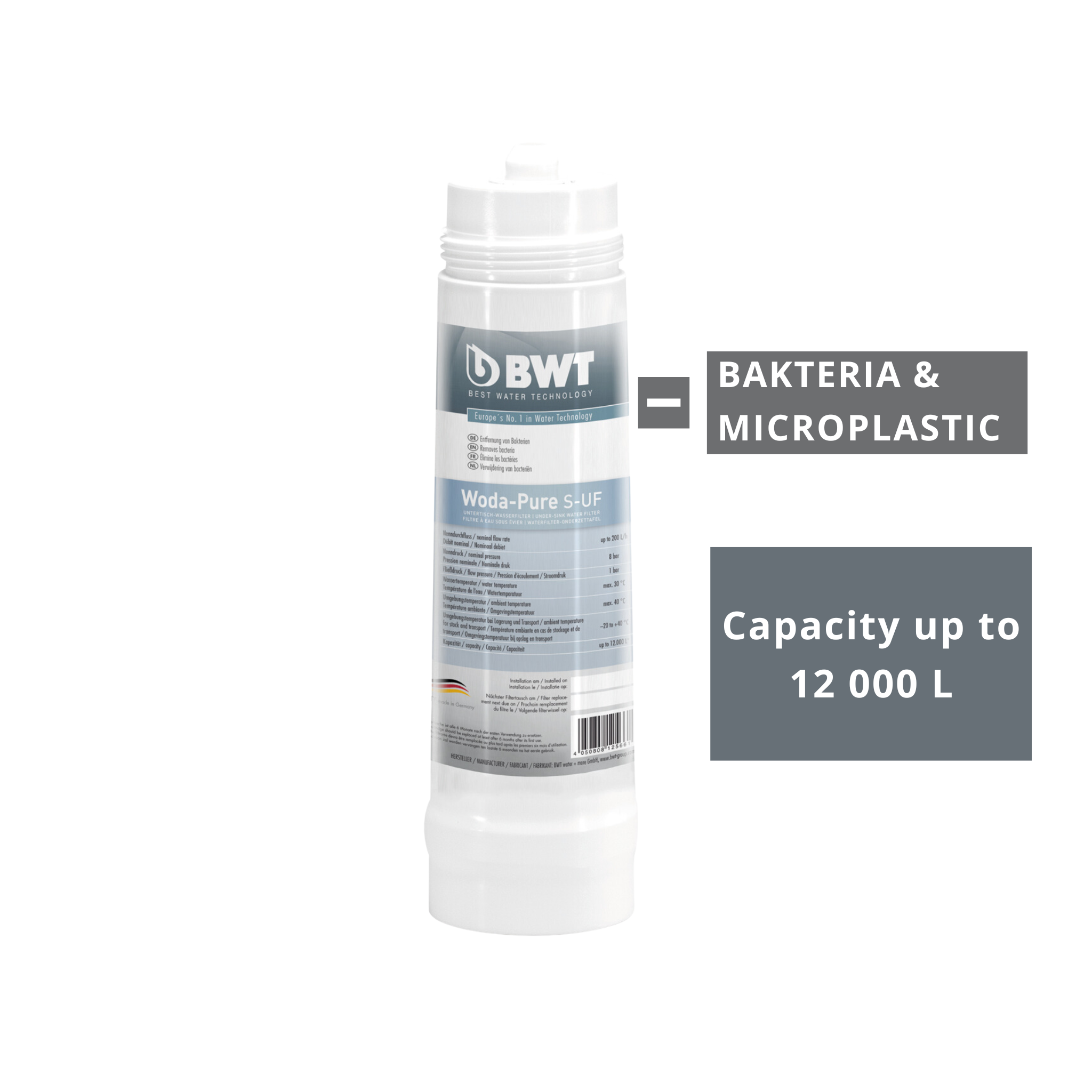 WODA-PURE S-UF | 12566 | 12 000 L | Anti-Bacterial