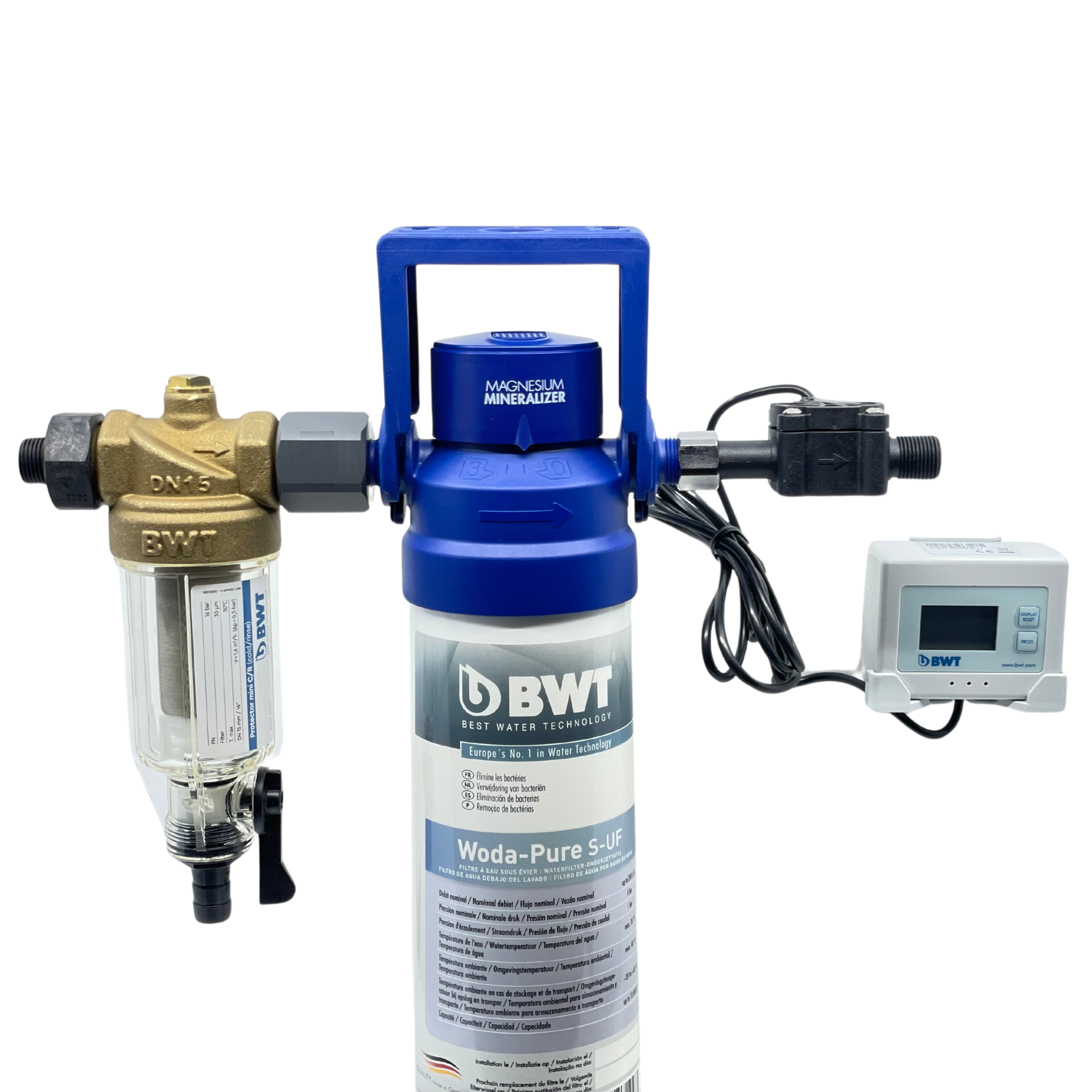 BWT filter head starter kit for ALL WODA-PURE, MyAQUA and AQA drink filter cartridges