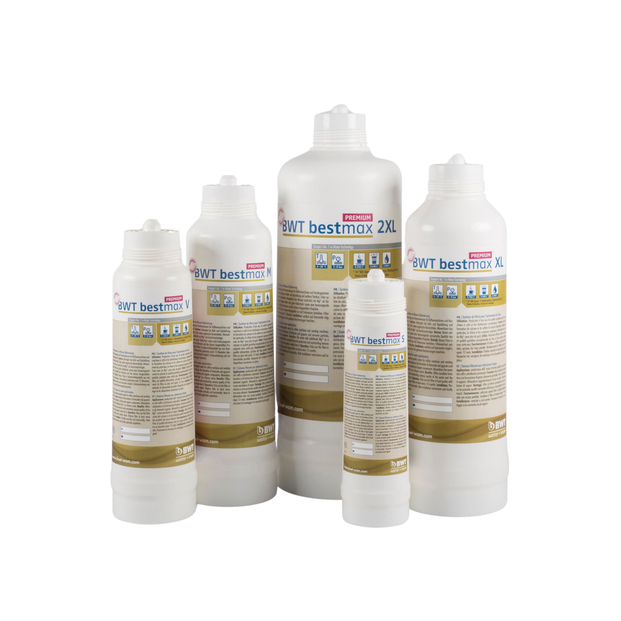 BWT Bestmax PREMIUM all sizes without filter head