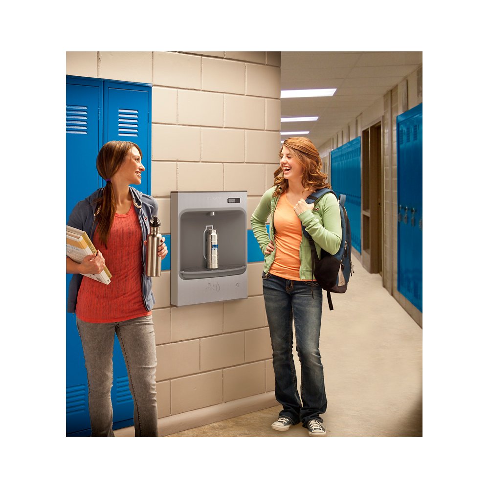 EMASMB | Elkay ezH2O® Mechanical Bottle Filling Station Surface Mount Battery Powered Non-Filtered Non-Refrigerated Stainless