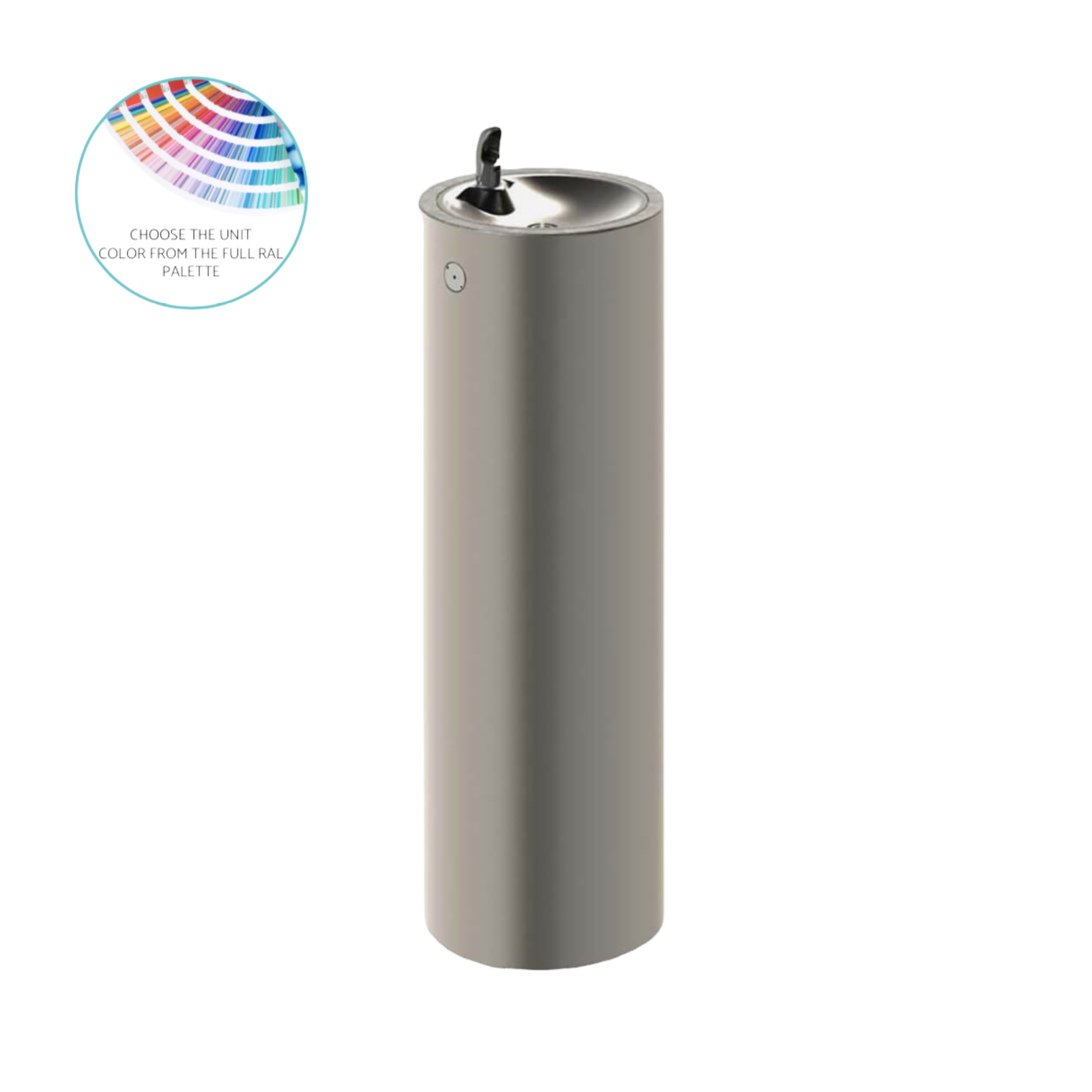 Murdock GRF | 142.500.200 | Round Stainless Steel Pedestal Drinking Fountain