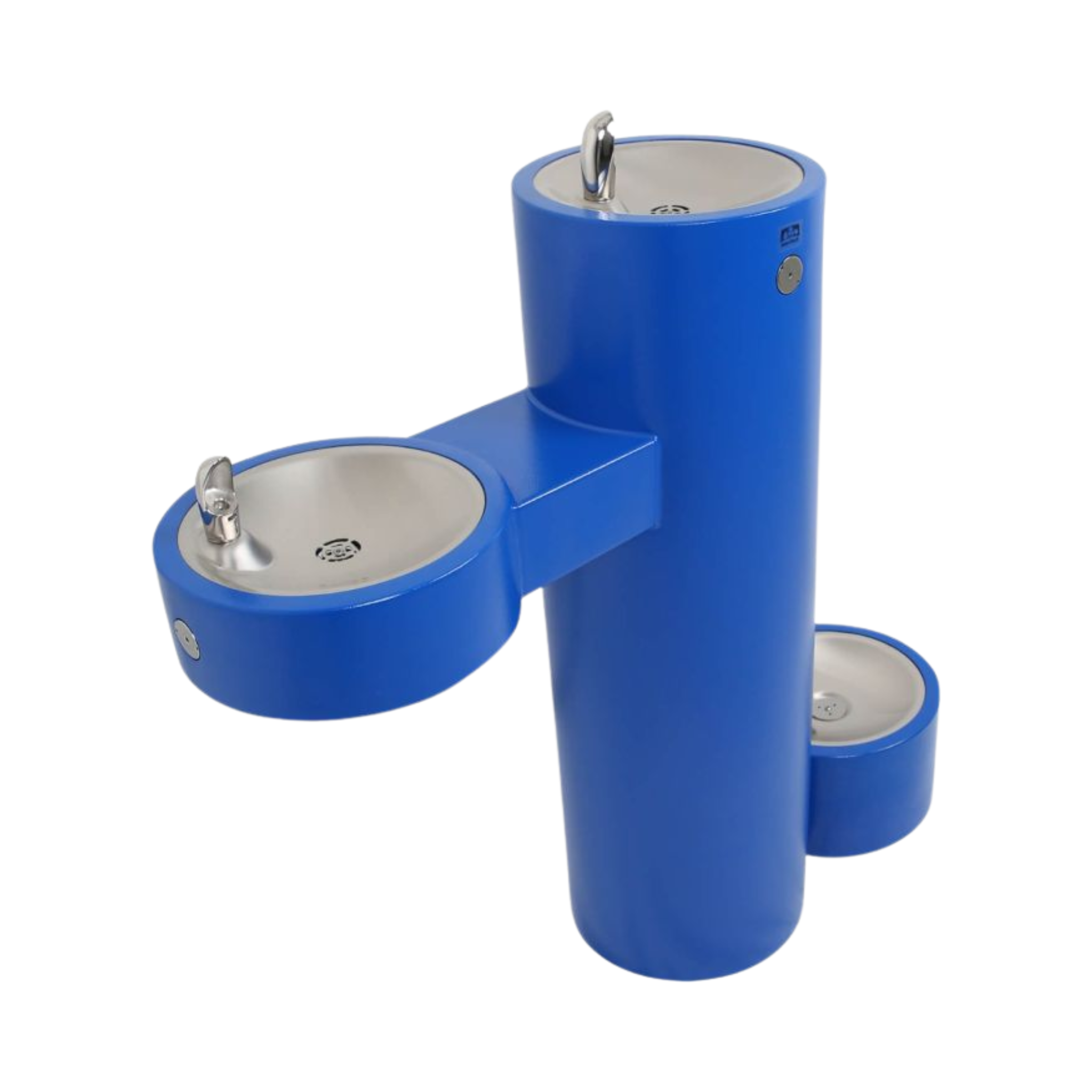 Murdock GRM-PF | 142.500.314 | Bi-Level, Pedestal Outdoor Drinking Fountain - ADA, Stainless Steel with Pet Fountain