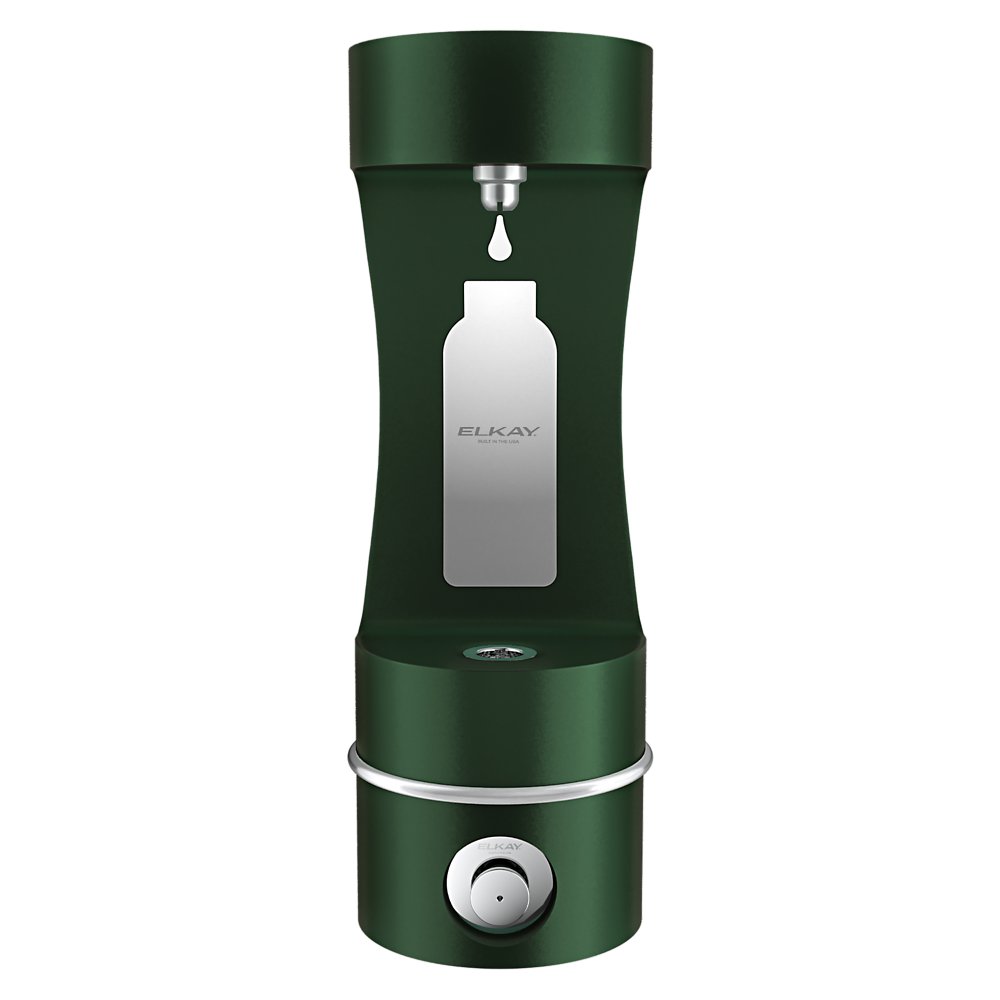 LK4405BFEVG | Elkay Outdoor ezH2O® Single Arm Bottle Filling Station Wall Mount Non-Filtered Non-Refrigerated Evergreen