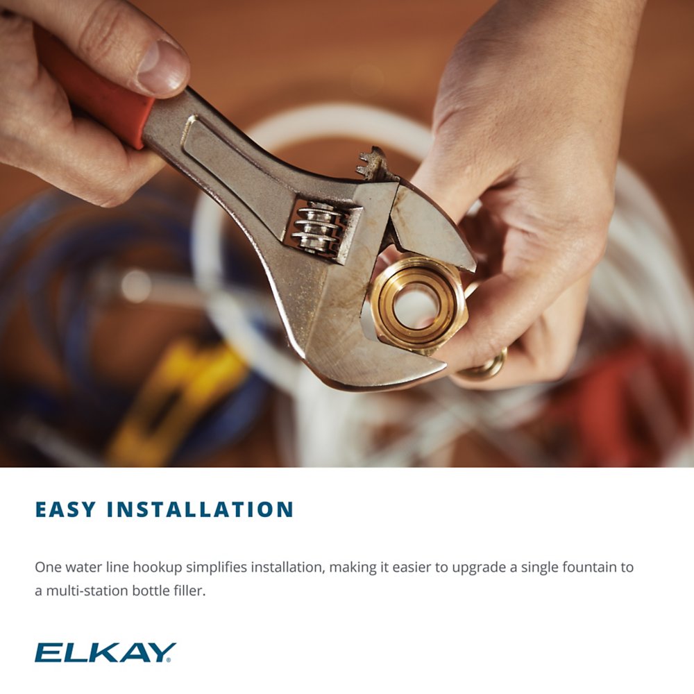 LK4408BFEVG | Elkay Outdoor ezH2O® Bottle Filling Station Wall Mount with Single Fountain Non-Filtered Non-Refrigerated Evergreen