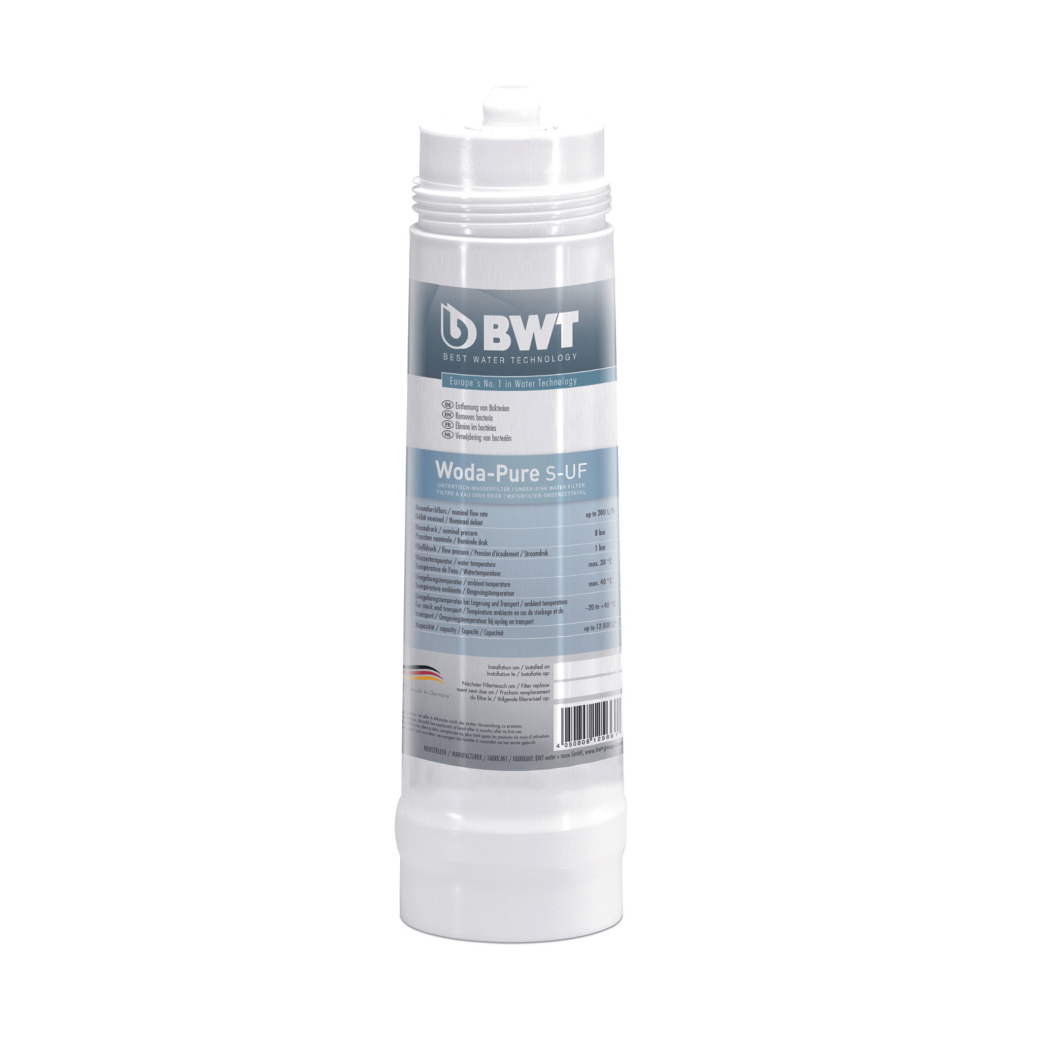BWT WODA-PURE S-UF | 12566 | 12 000 L | Anti-Bacterial | Baltic Water