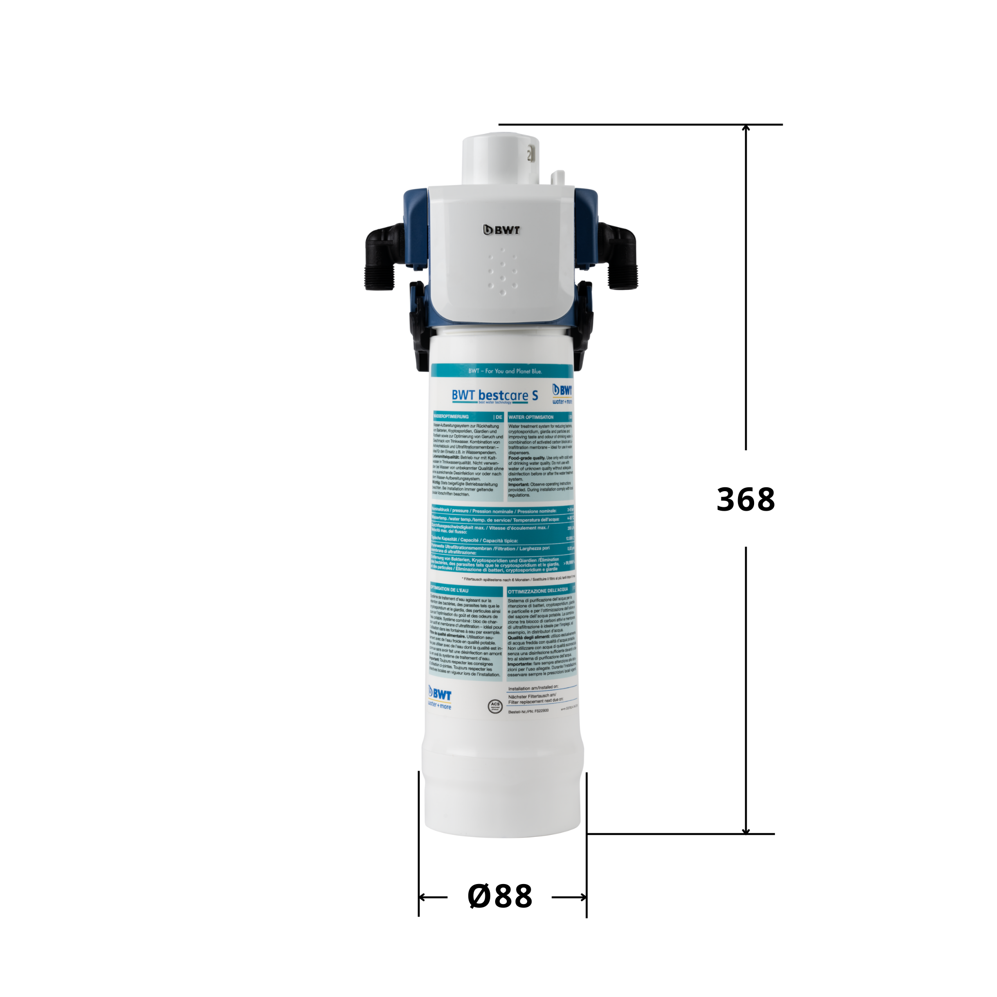 WM26010007 Bestcare S filtra kartridzs FS22B00A00 | 812334 | 12000L / 6 menesi