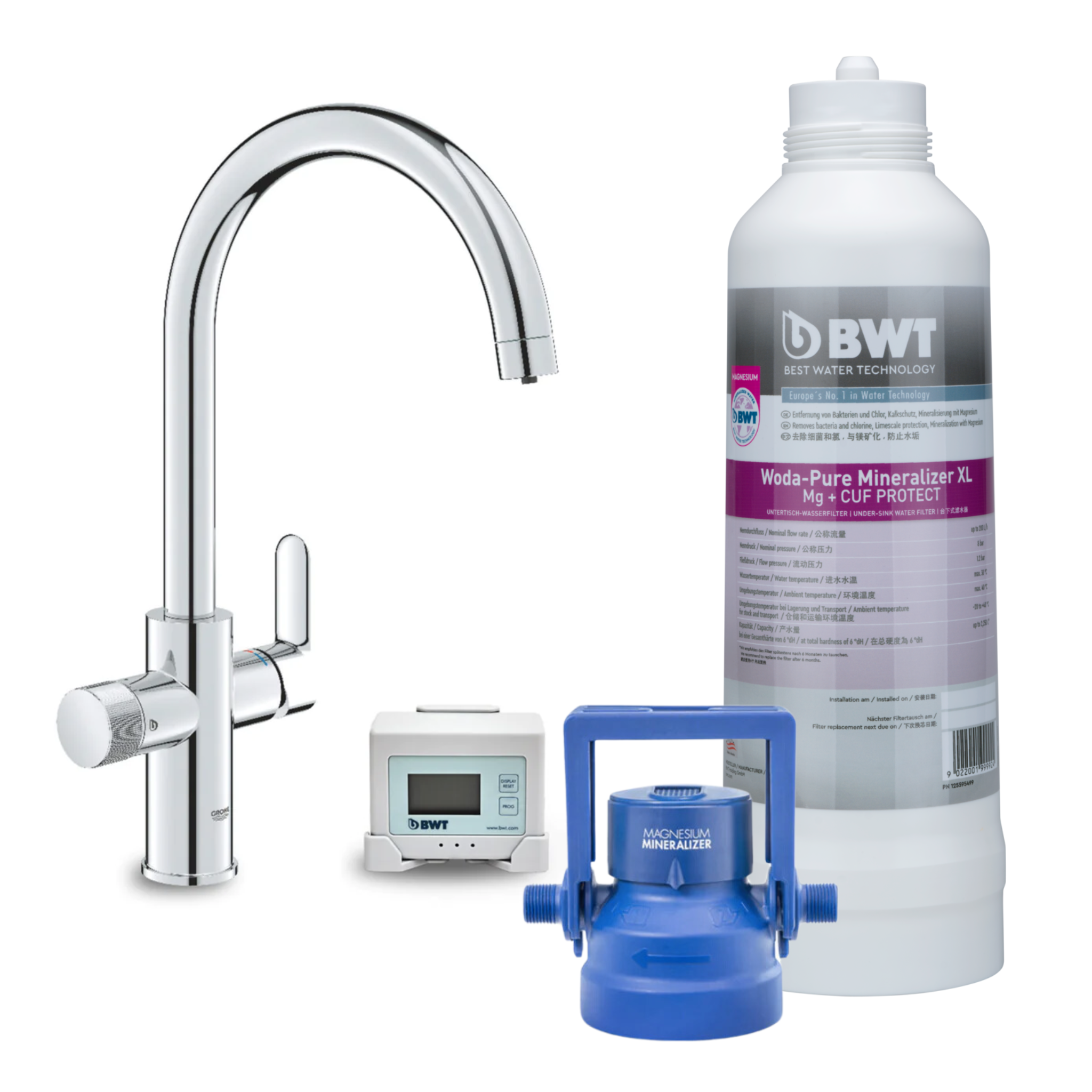 BWT AQA drink Pure 2.0 | 125560433 + Woda-Pure Mineralizer XL Mg + CUF PROTECT | 125595499 | 2 250 L