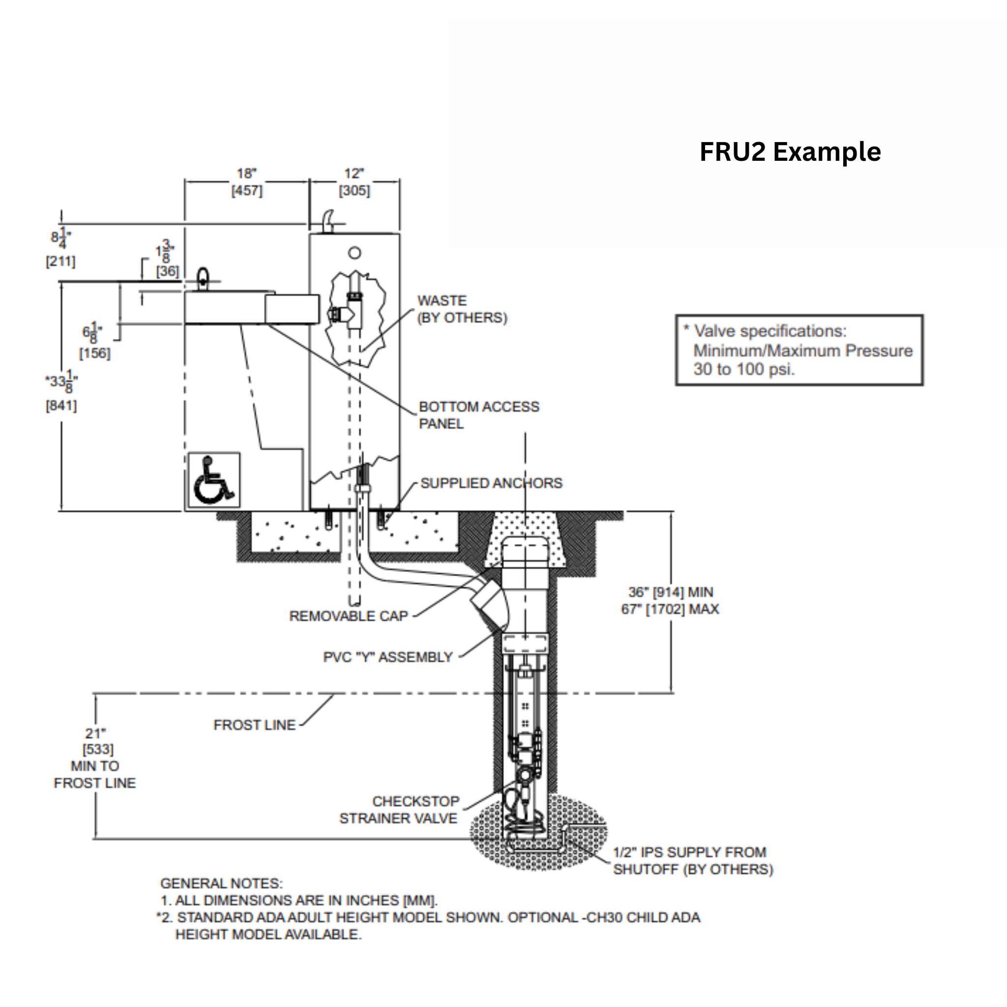 Murdock Below Ground, Freeze Resistant Valve FRU2