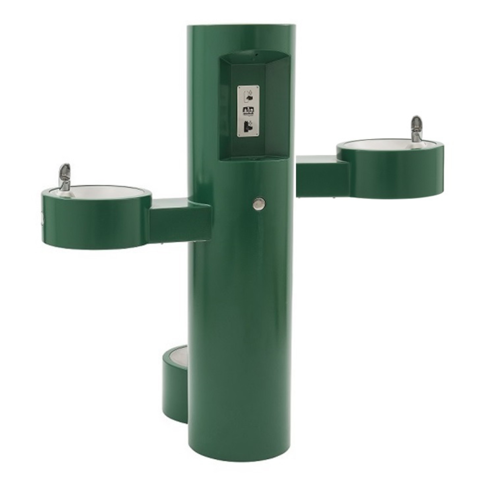 Murdock GYQ-PF | 142.400.209 | GYQ Series Pedestal Mounted Bottle Filler with Bi-Level Drinking Fountains and Pet fountain