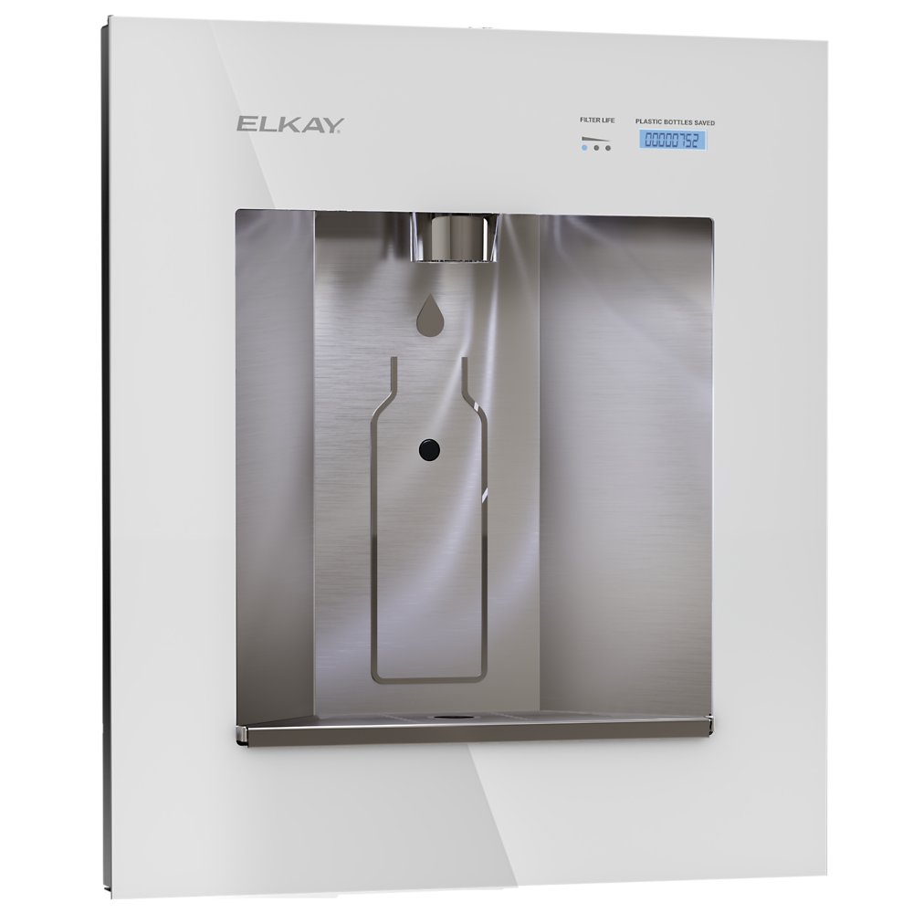 LBWD2C00WHC | Elkay ezH2O Liv® Pro In-wall Commercial Filtered Water Dispenser Non-refrig 220-240V Aspen White
