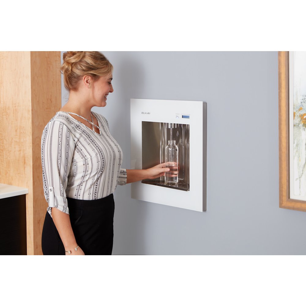 LBWD2C00WHC | Elkay ezH2O Liv® Pro In-wall Commercial Filtered Water Dispenser Non-refrig 220-240V Aspen White
