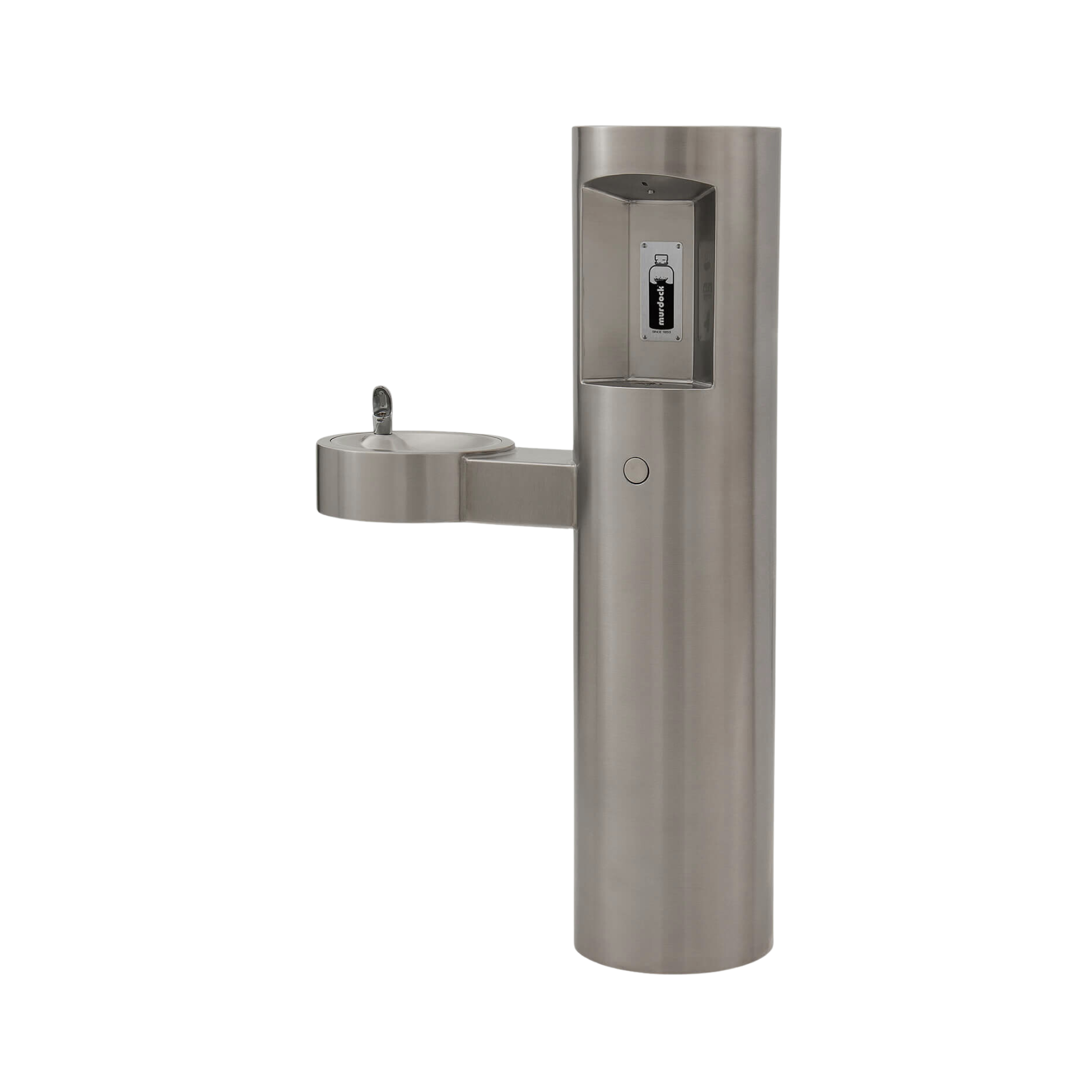 MURDOCK GYM 142.400.119 Outdoor Pedestal Bottle Filler with Barrier-Free Drinking Fountain