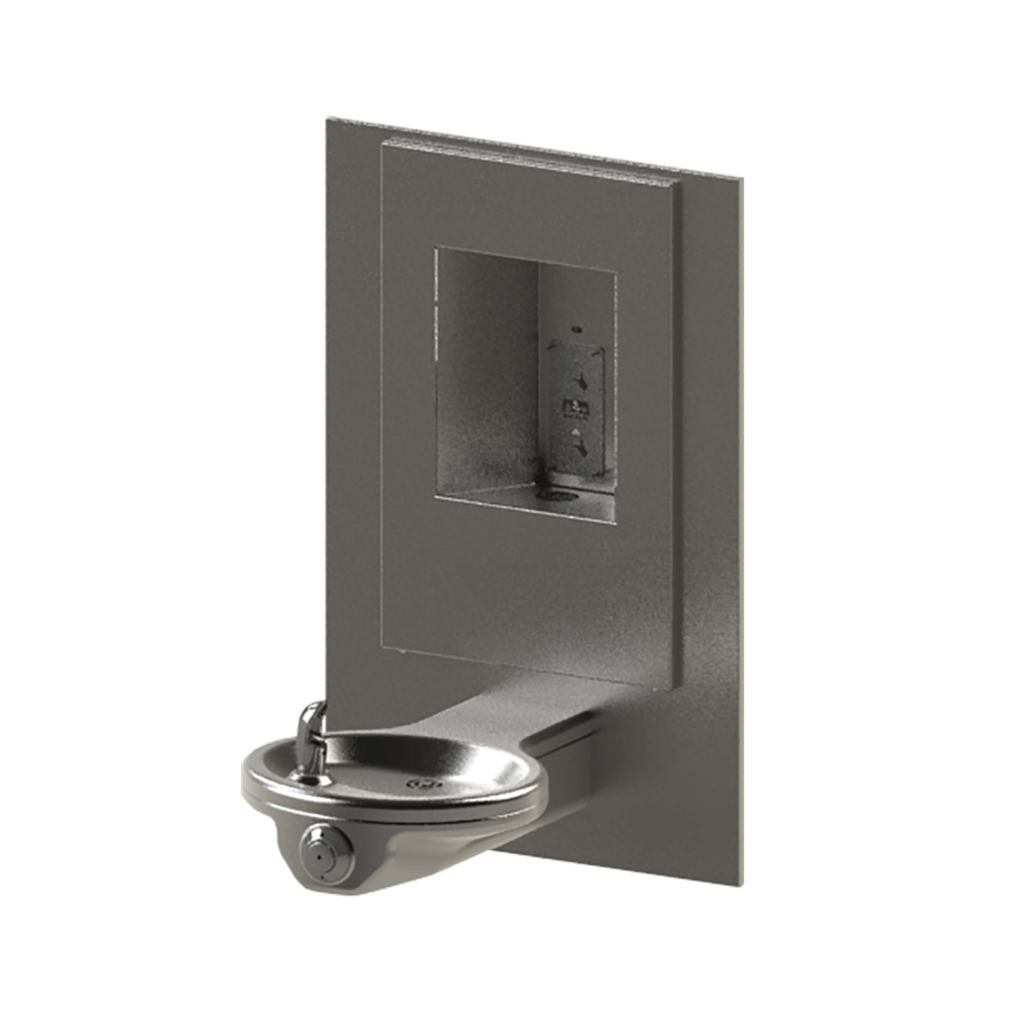 A131400S-VR-BF4 | 142.700.004 | Vandal-Resistant, Wall-Mounted, Oval Drinking Fountain with Touchless Water Bottle Filling Station - Non-Refrigerated, ADA, Stainless Steel